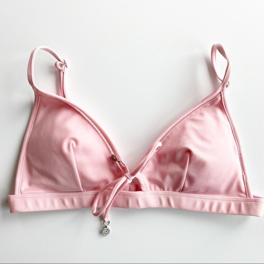 H&M Pink Triangle Bikini Top Size 10